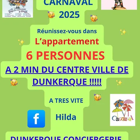 Appt 6 Personnes Avec Balneo Entree Dunkerque Apartment *